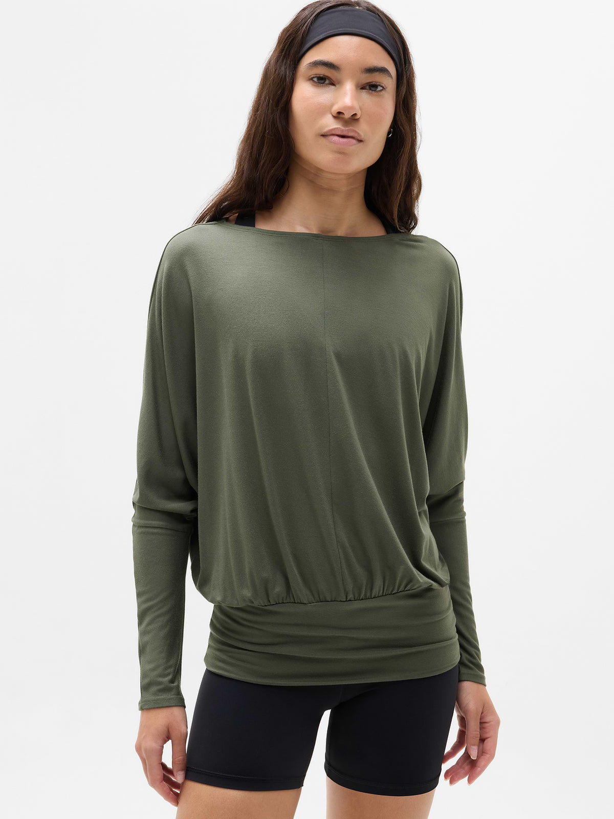 Dream Drape Long Sleeve Top - Jungle