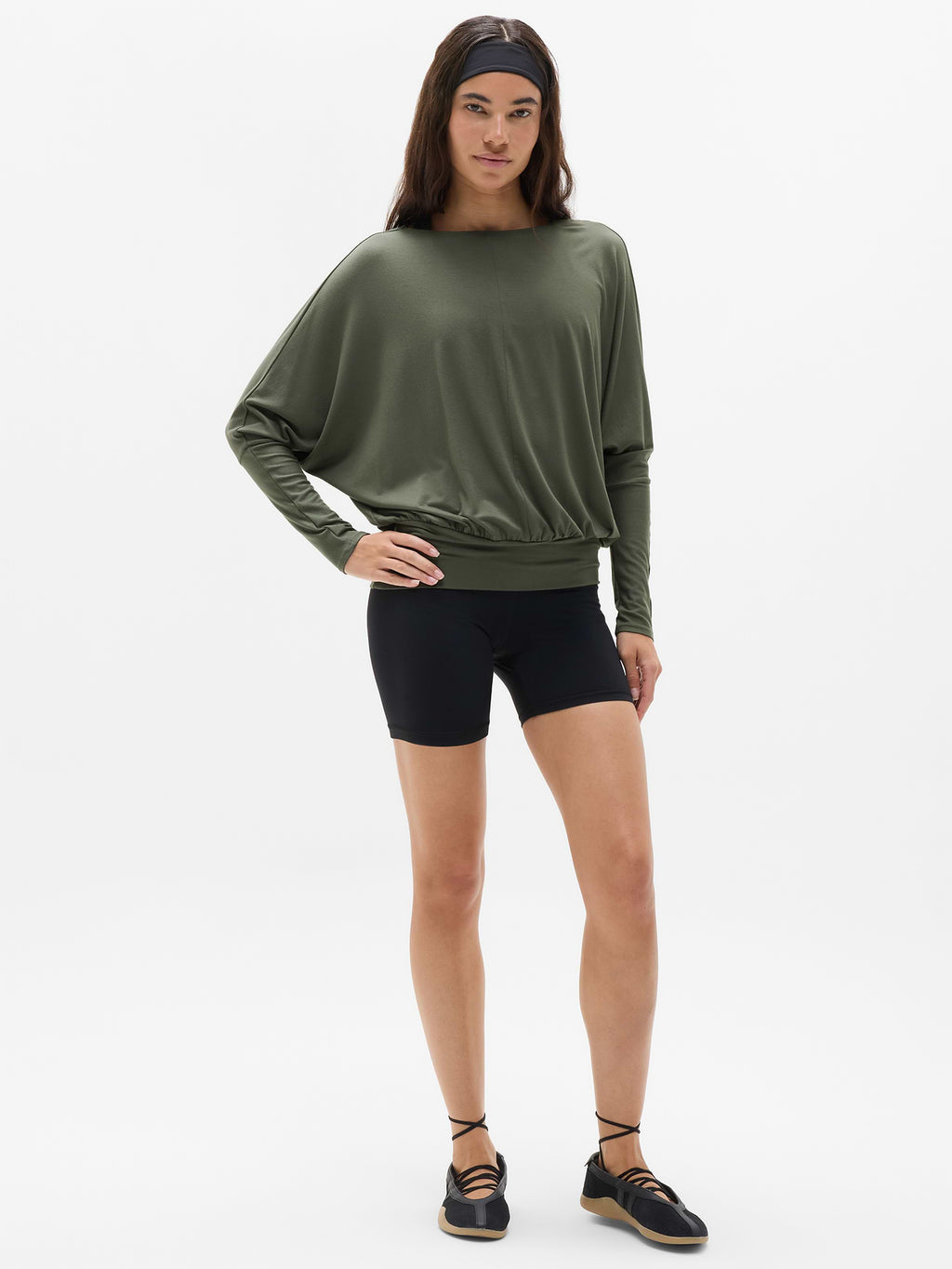 Dream Drape Long Sleeve Top - Jungle