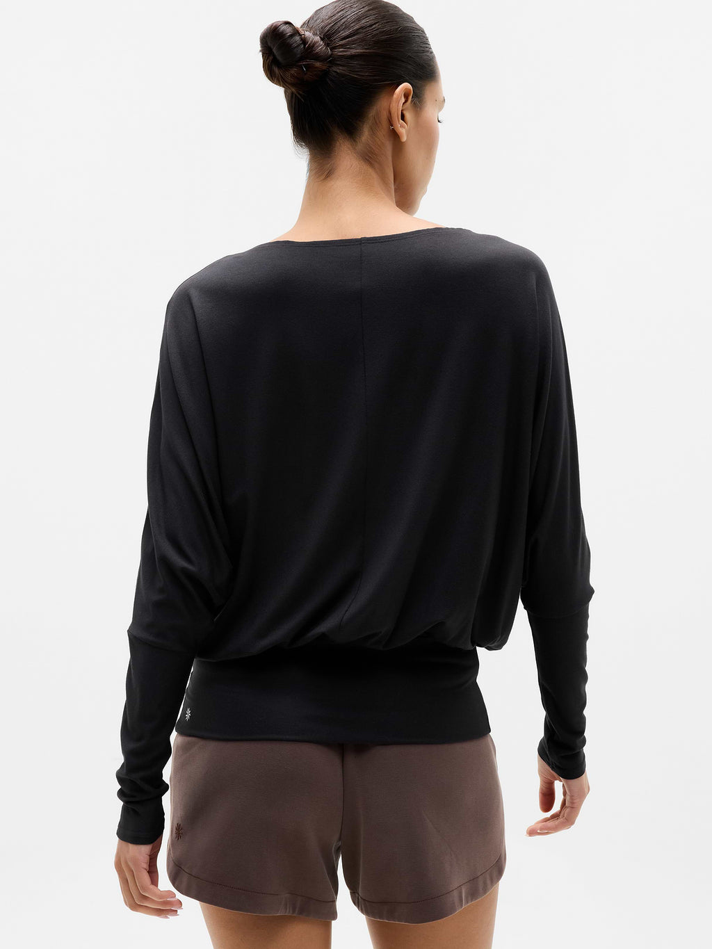 Dream Drape Long Sleeve Top - Black