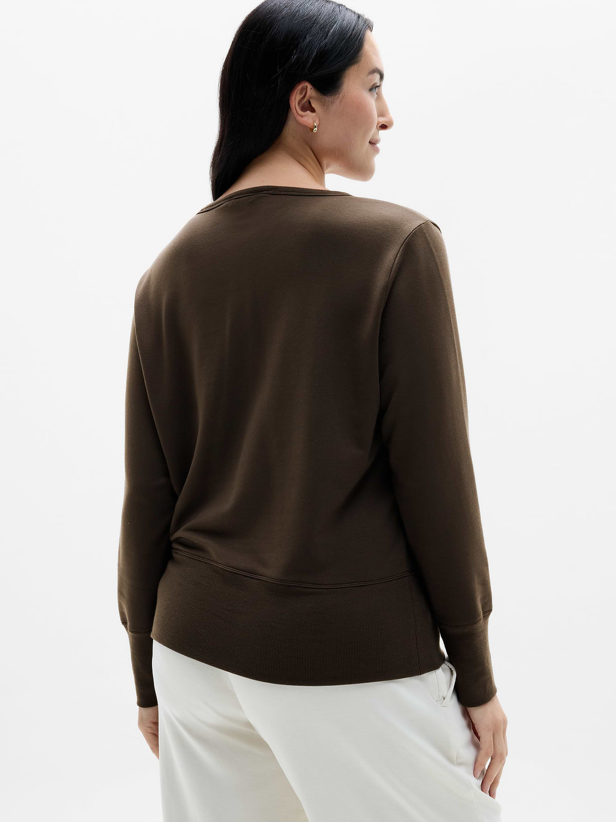 Coaster Luxe V-Neck Sweatshirt - Truffle