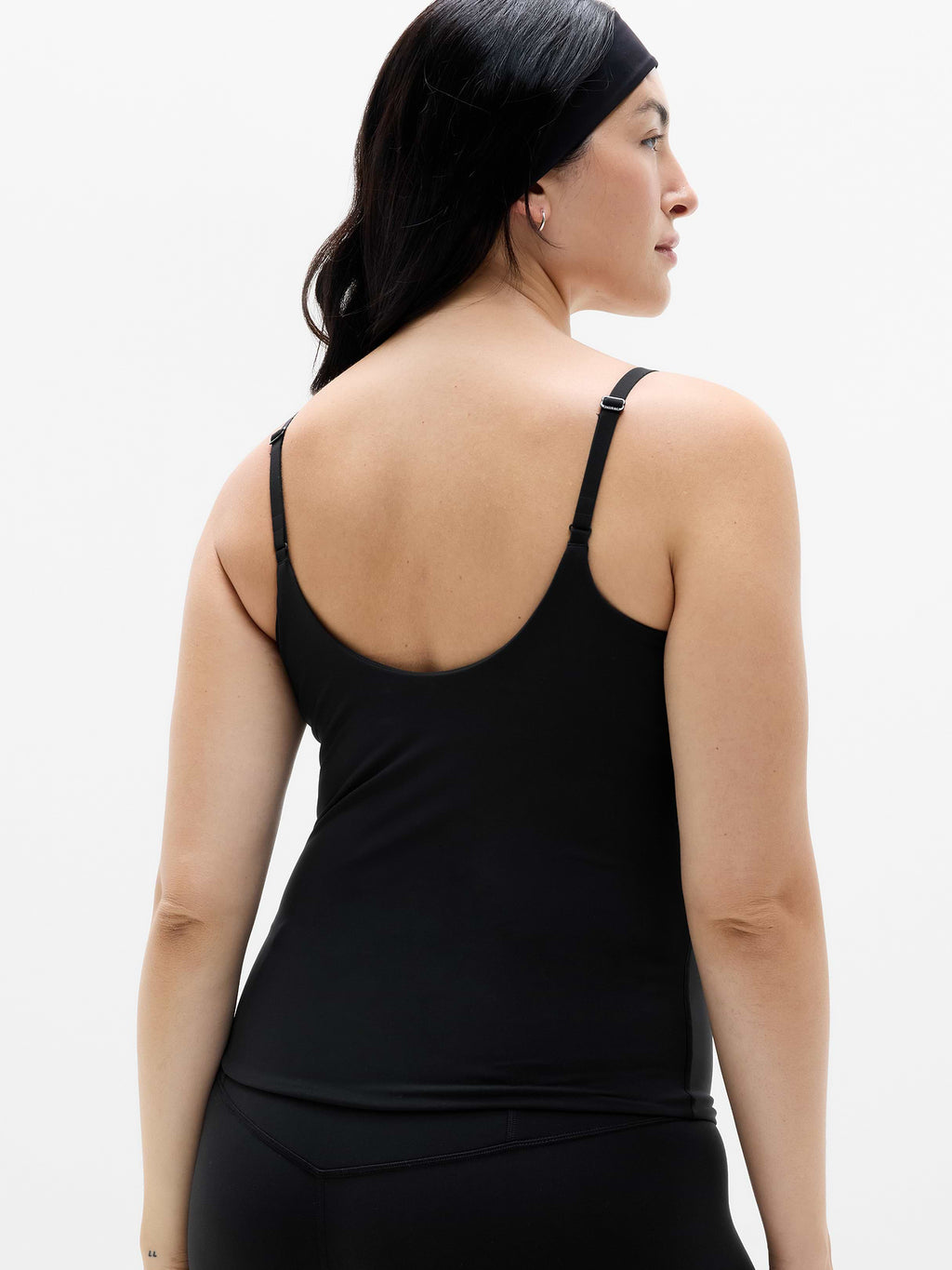 BodyMove Cami Built In Bra Tank - Black