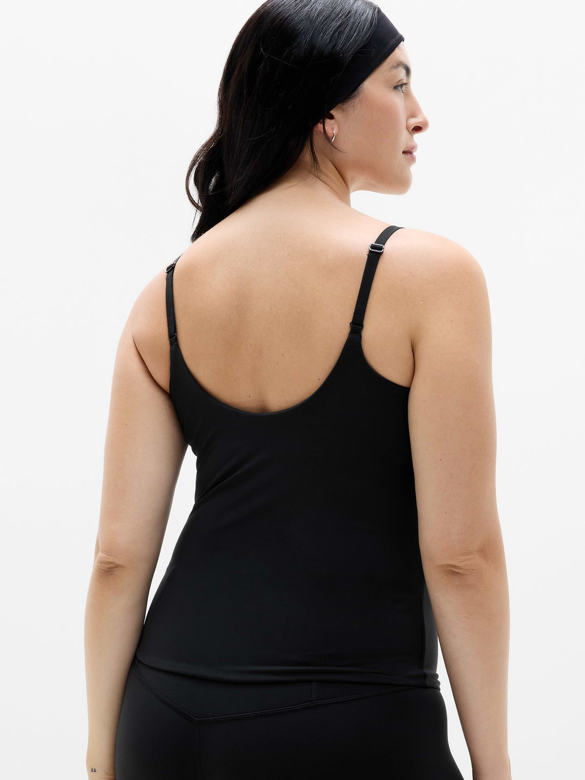 BodyMove Cami Built In Bra Tank - Black