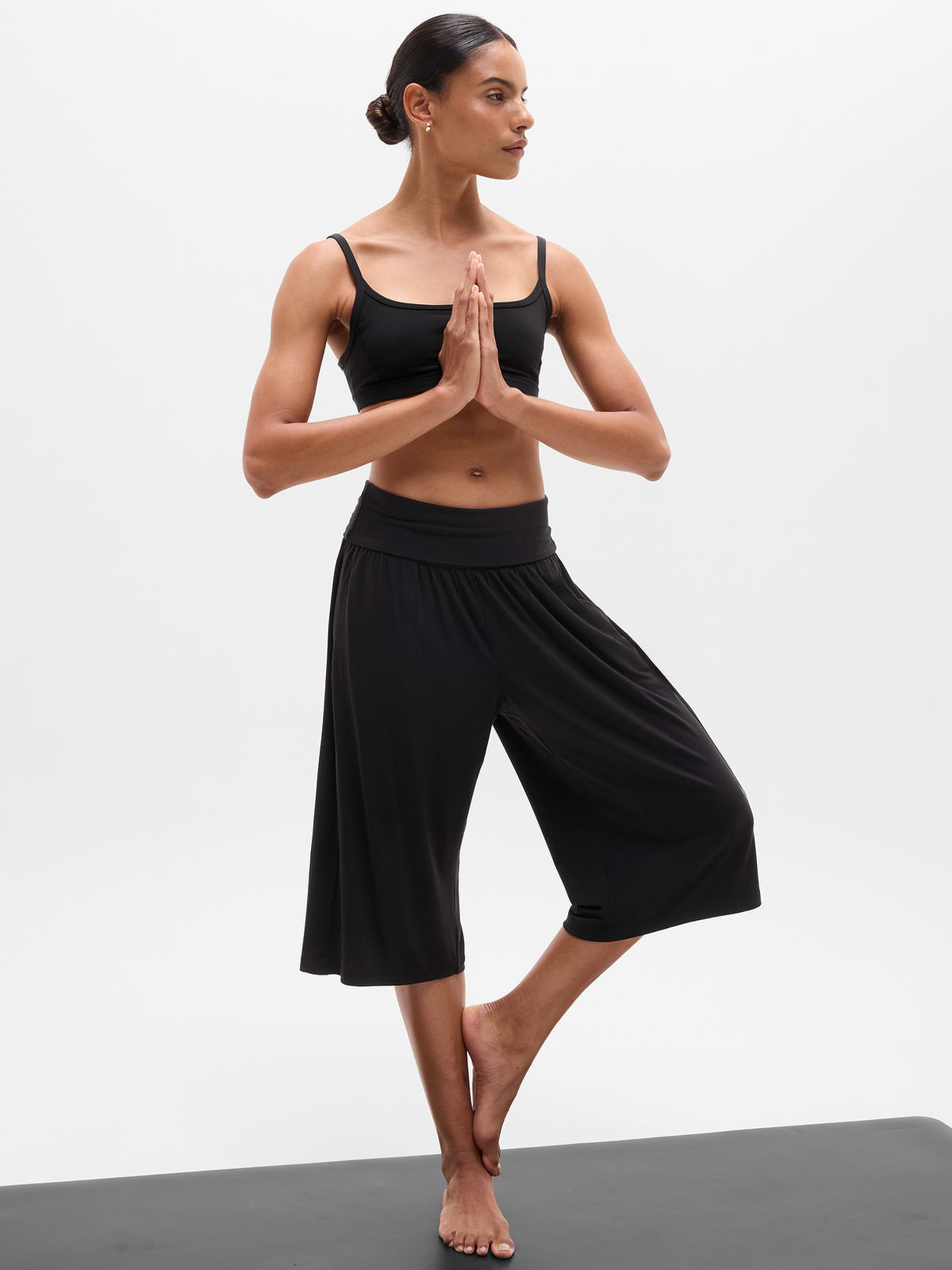 Dream Drape Mid Rise Pant - Black
