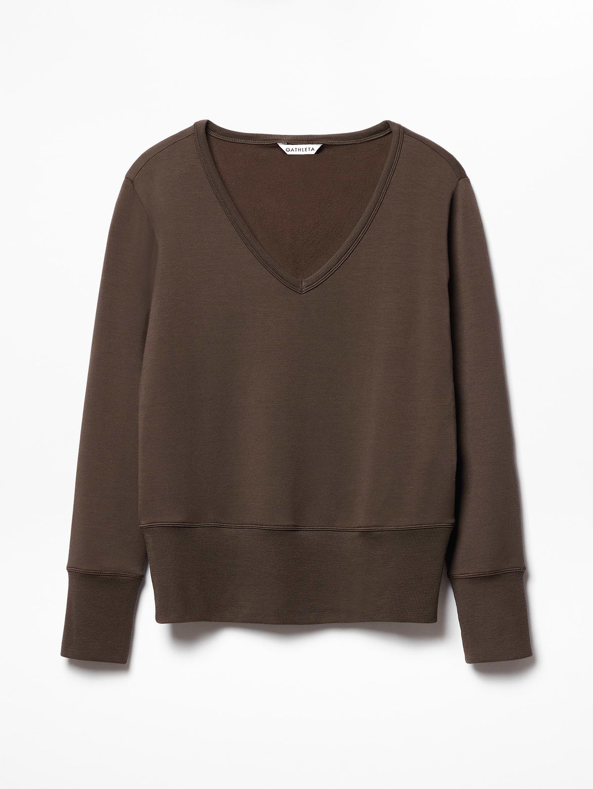 Coaster Luxe V-Neck Sweatshirt - Truffle