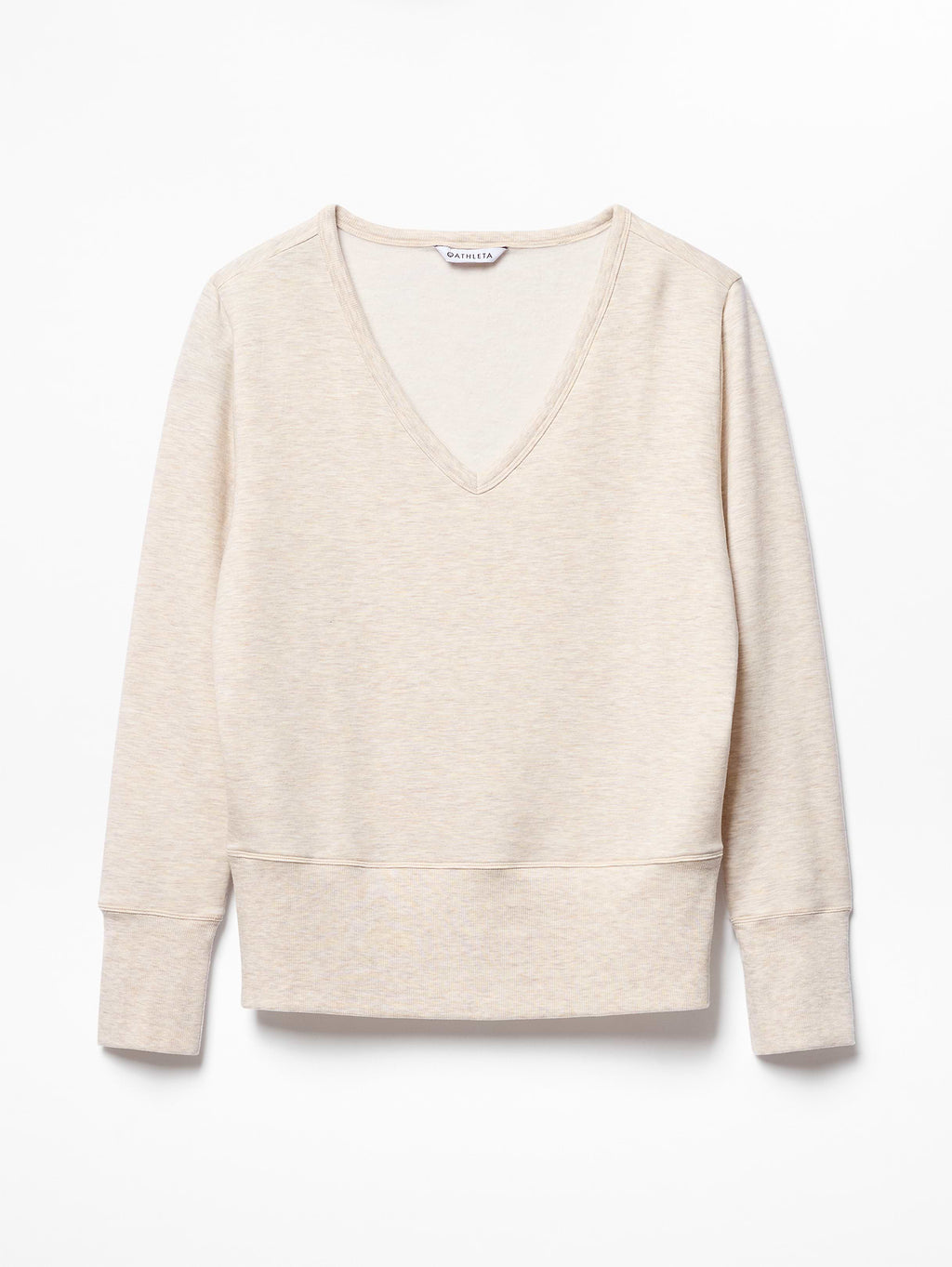Coaster Luxe V-Neck Sweatshirt - Sandstone Heather