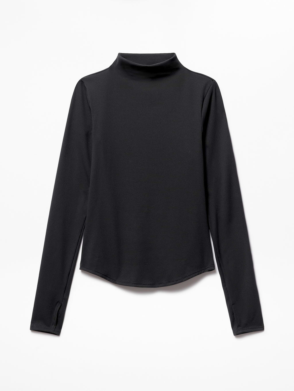 BodyMove Mock Neck Top - Black