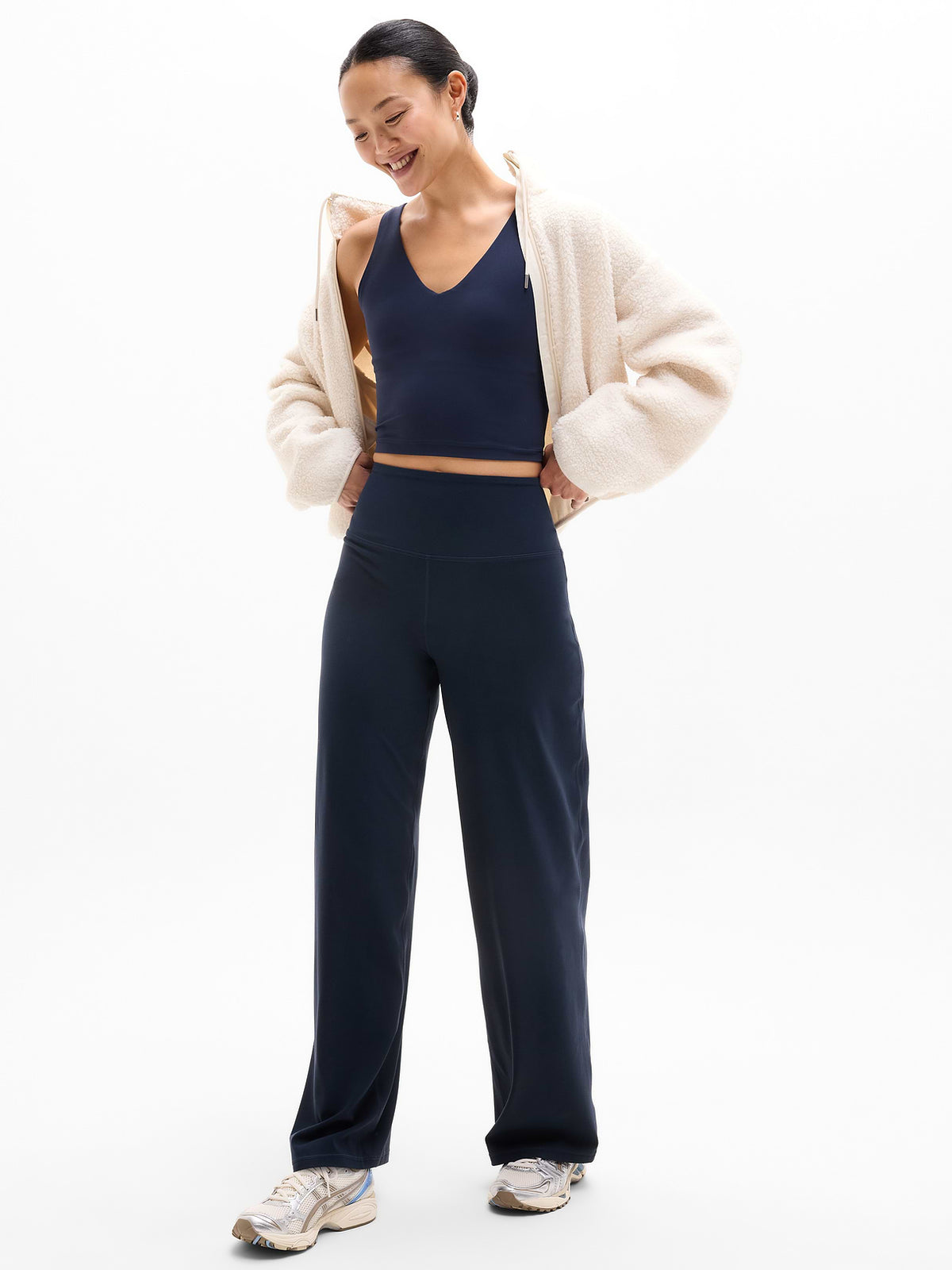Elation Ultra High Rise Wide Leg Pant - Navy