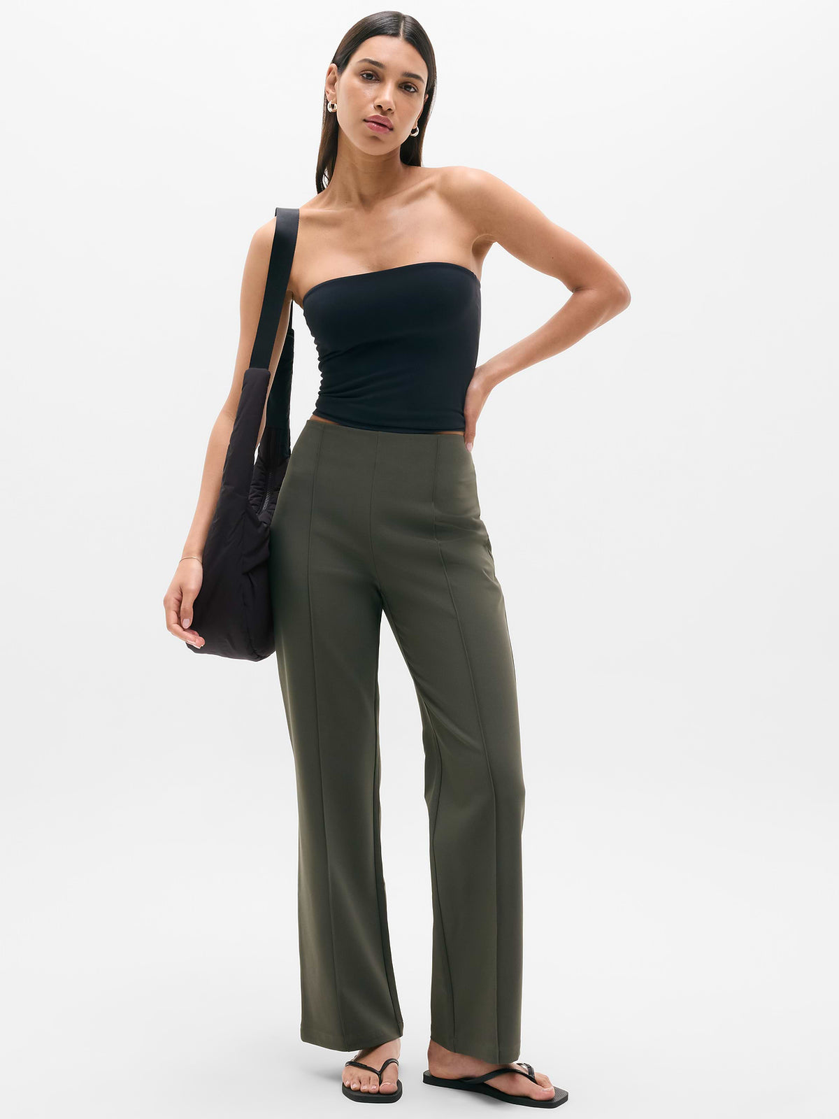 All Ways High Rise Bootcut Pant - Mountain Olive