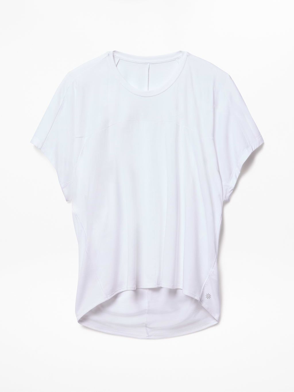 Move With Ease Draped Tee - Bright White