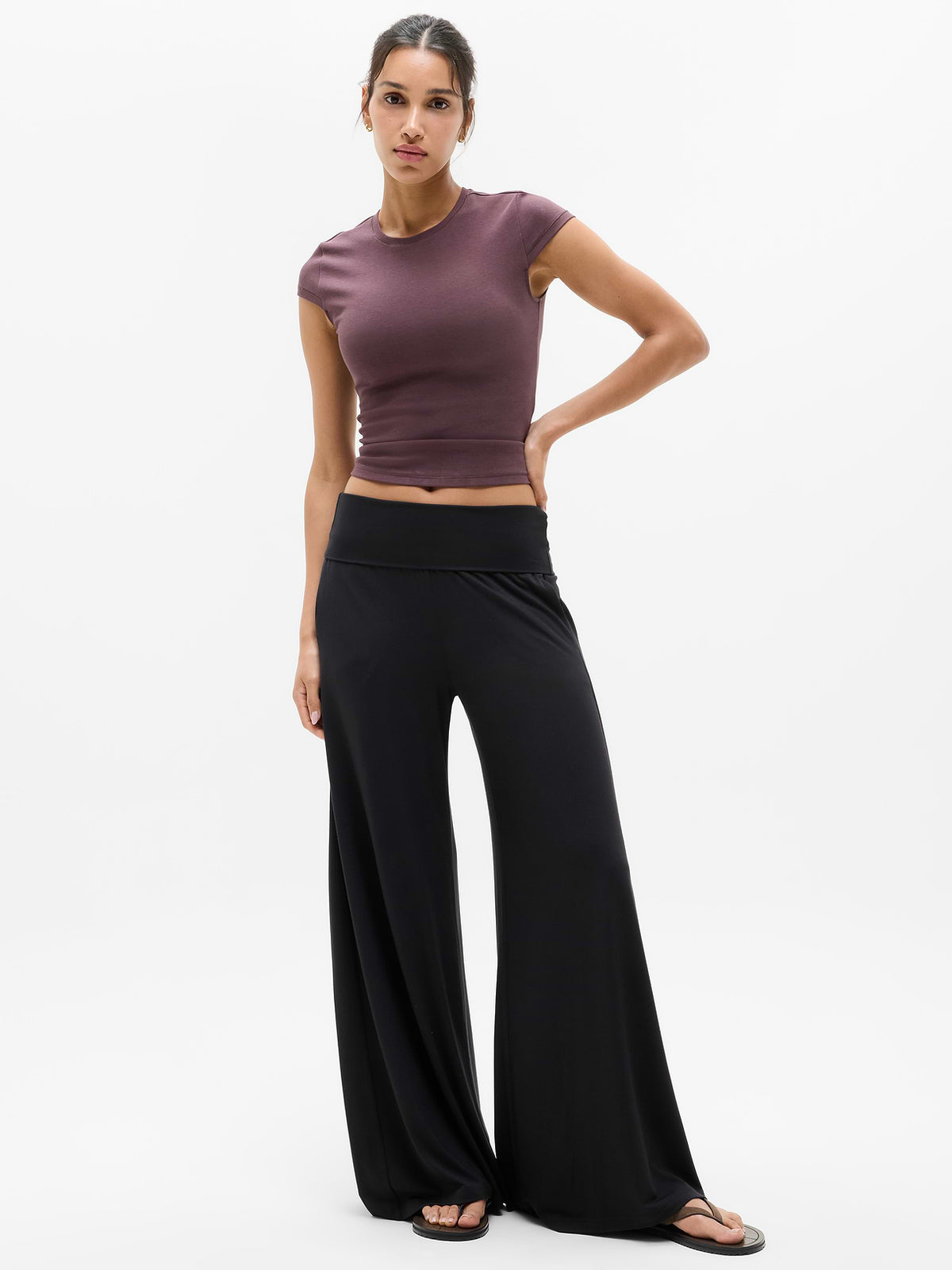 Dream Drape Mid Rise Pant - Black