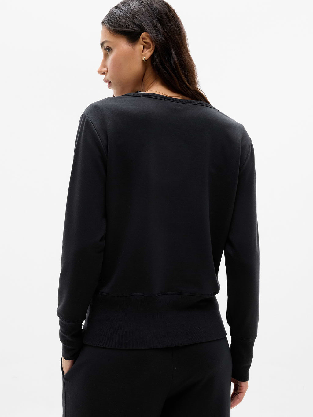 Coaster Luxe V-Neck Sweatshirt - Black