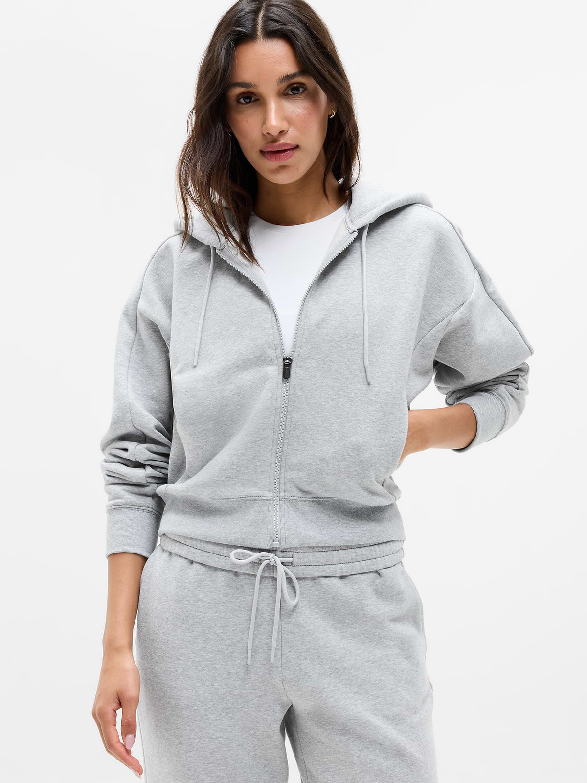 Forever Fleece 1/4 Zip Sweatshirt - Grey Heather