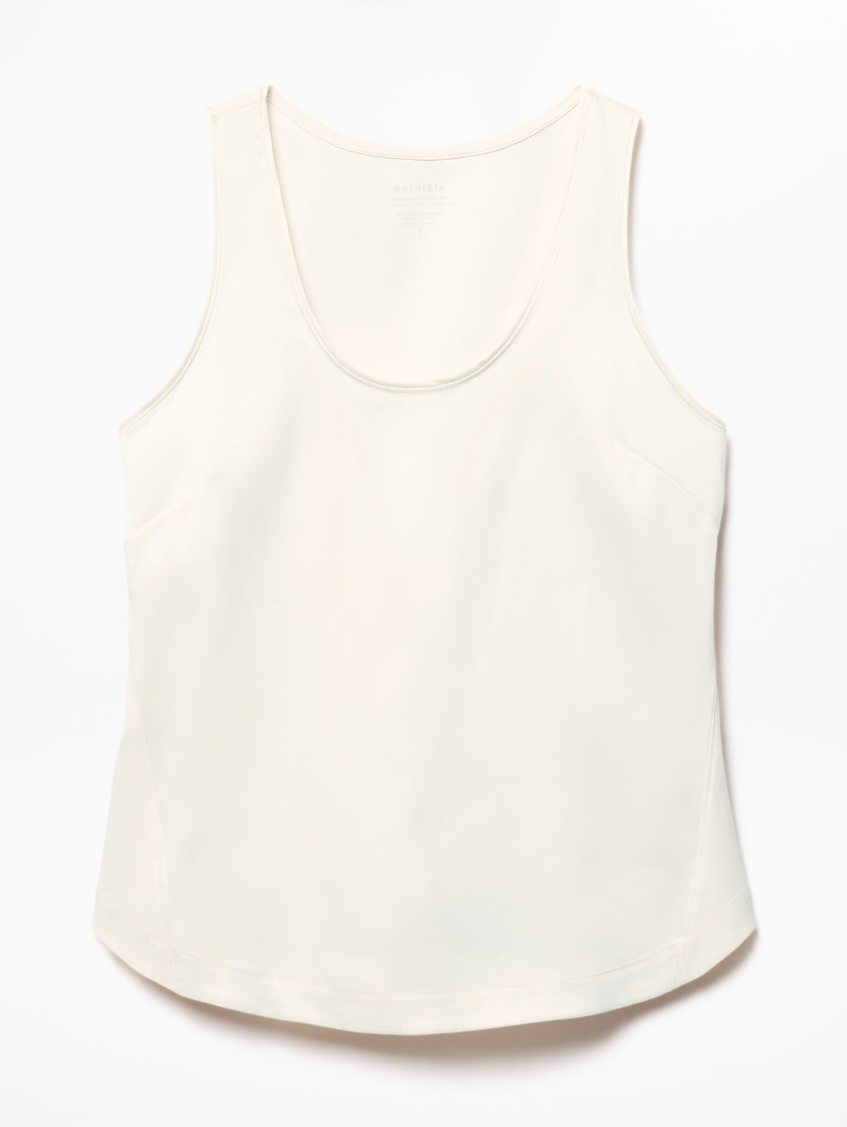 Featherweight Satin Tank - Pearl