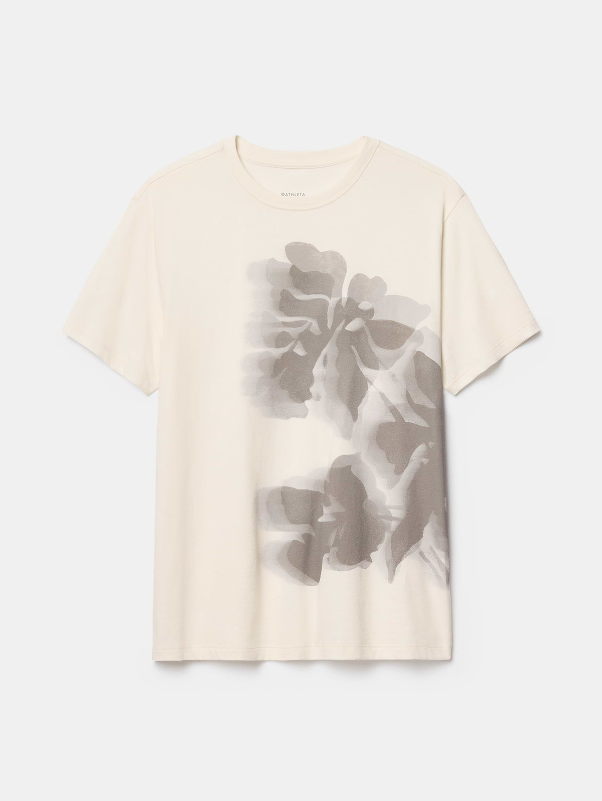 Favorite Cotton Relaxed Graphic Tee - Silhouette Floral Pearl