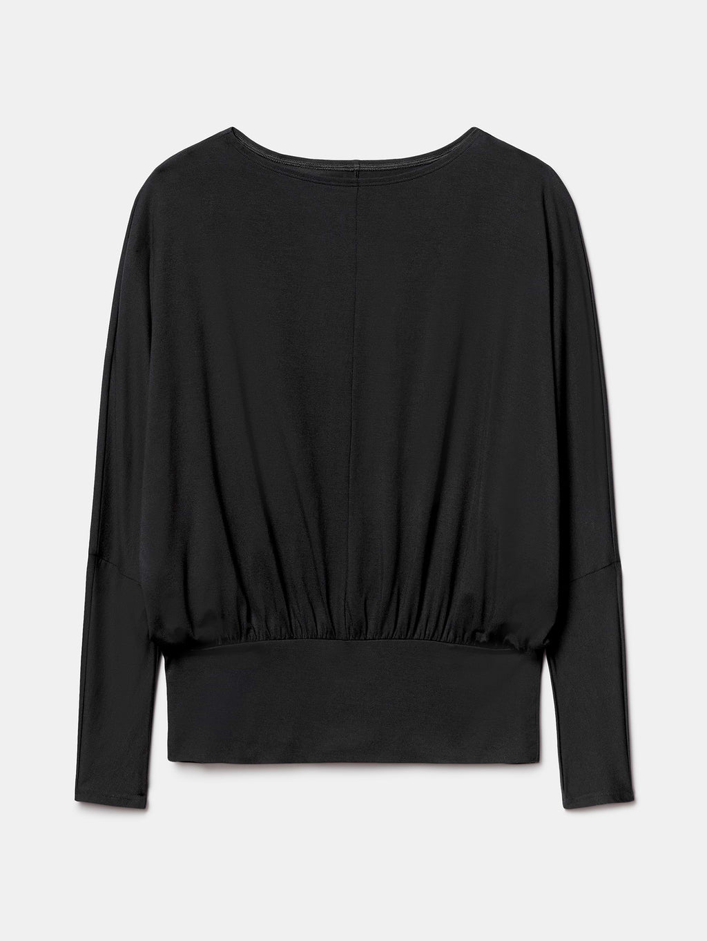 Dream Drape Long Sleeve Top - Black