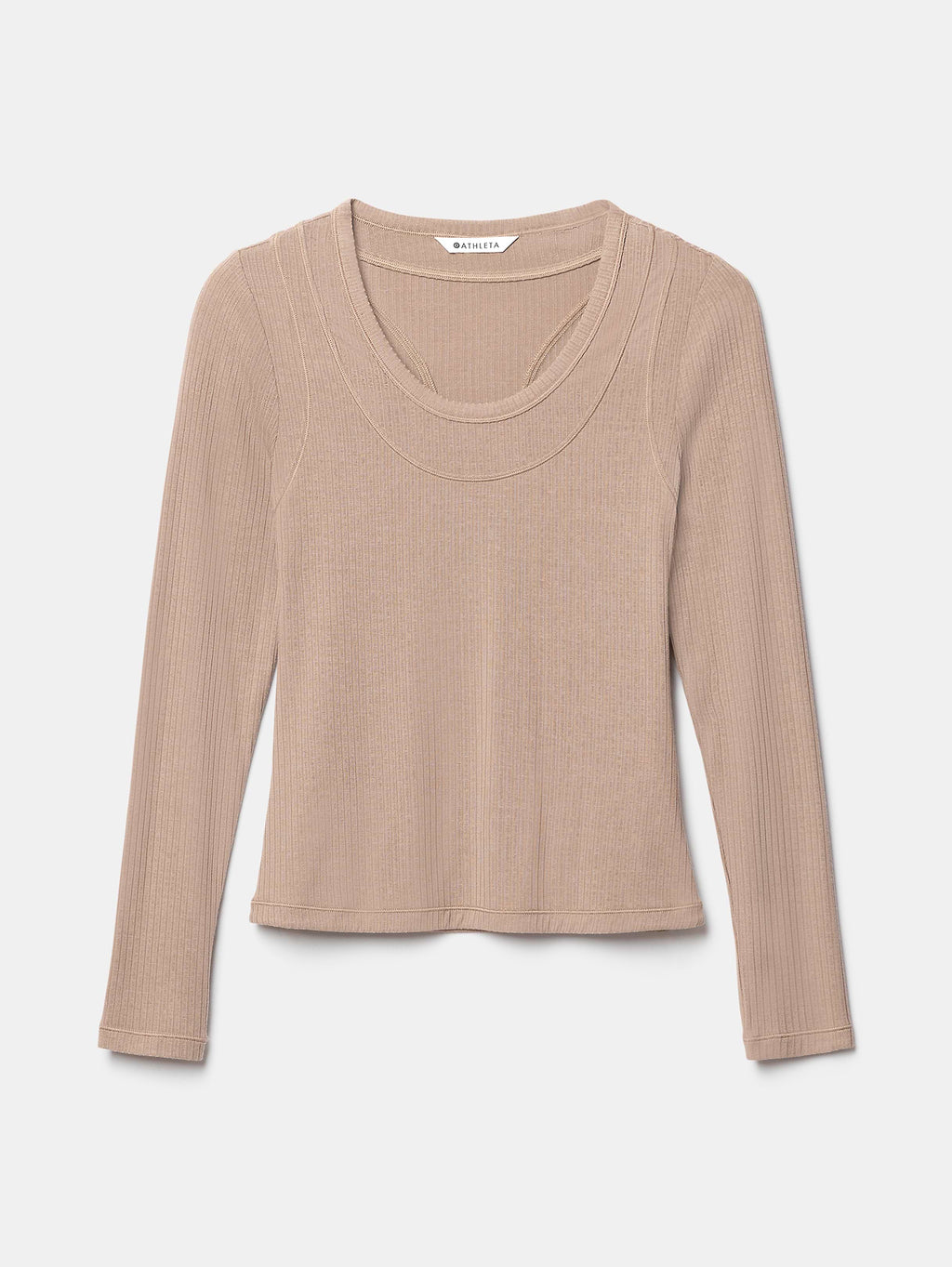 Perfect Rib Layered Top - Savanna