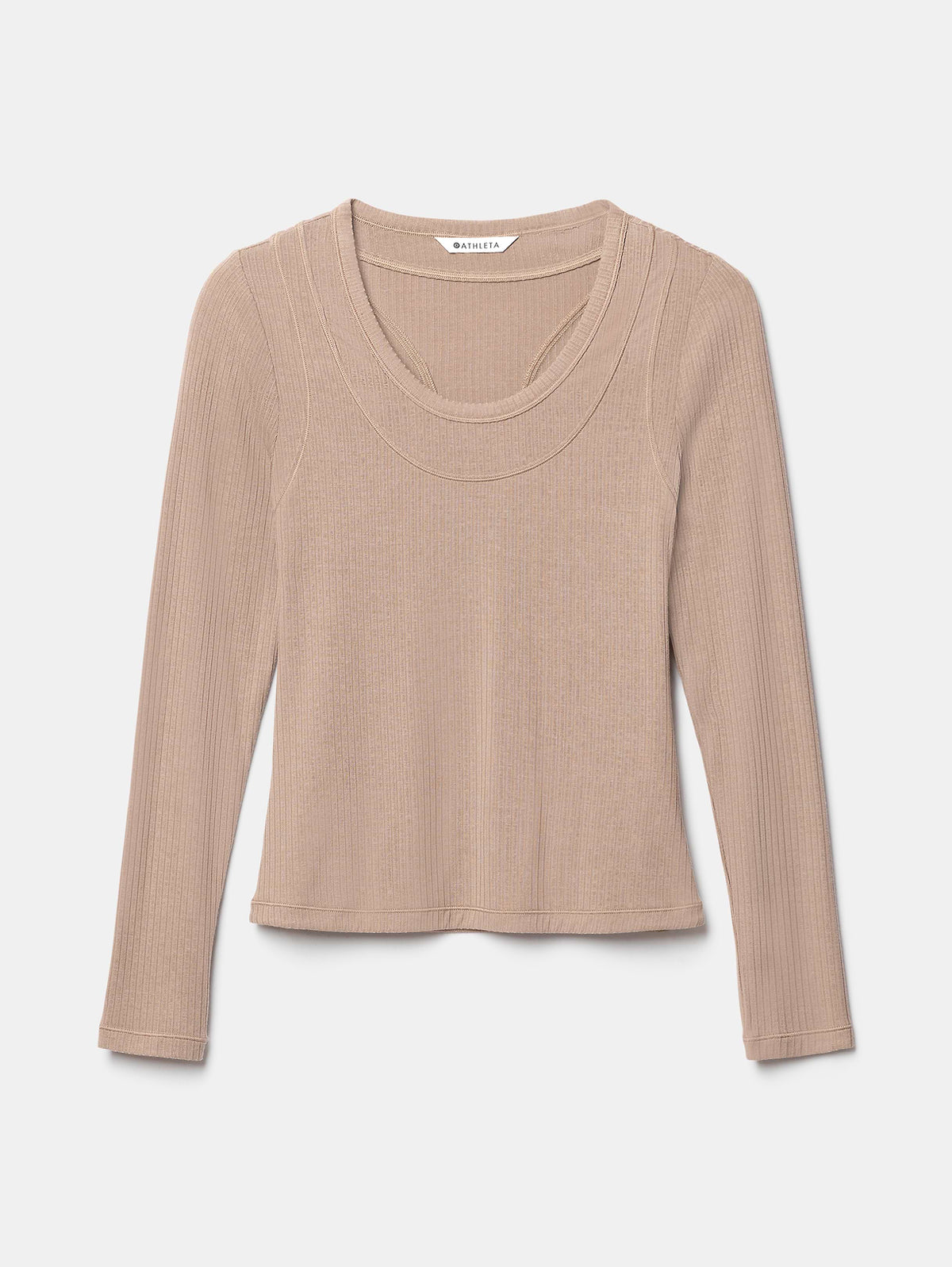Perfect Rib Layered Top - Savanna