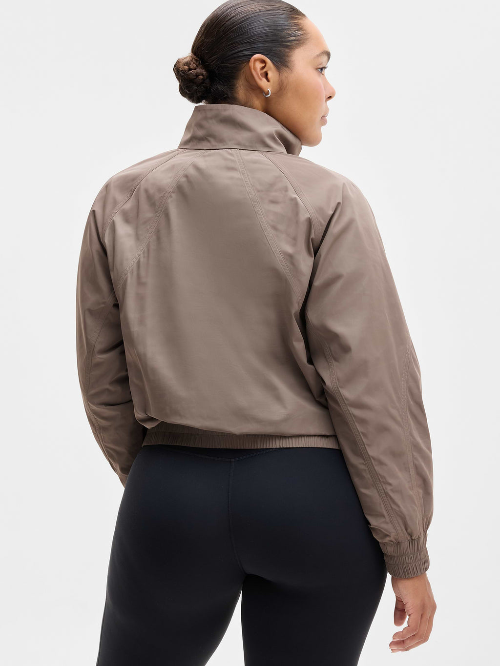 Half Zip Windbreaker - Umber