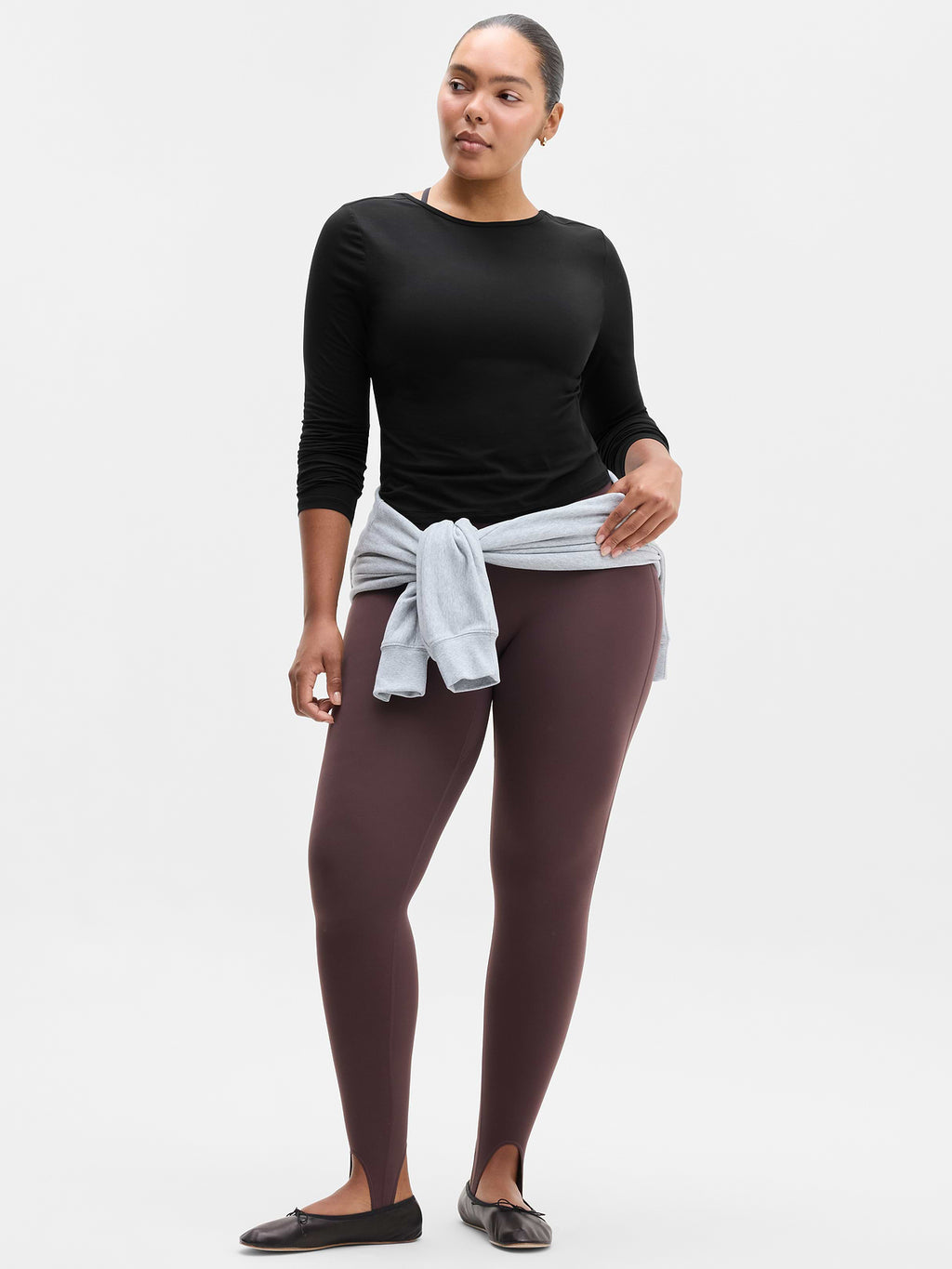 Foundation Scoop Back Top - Black