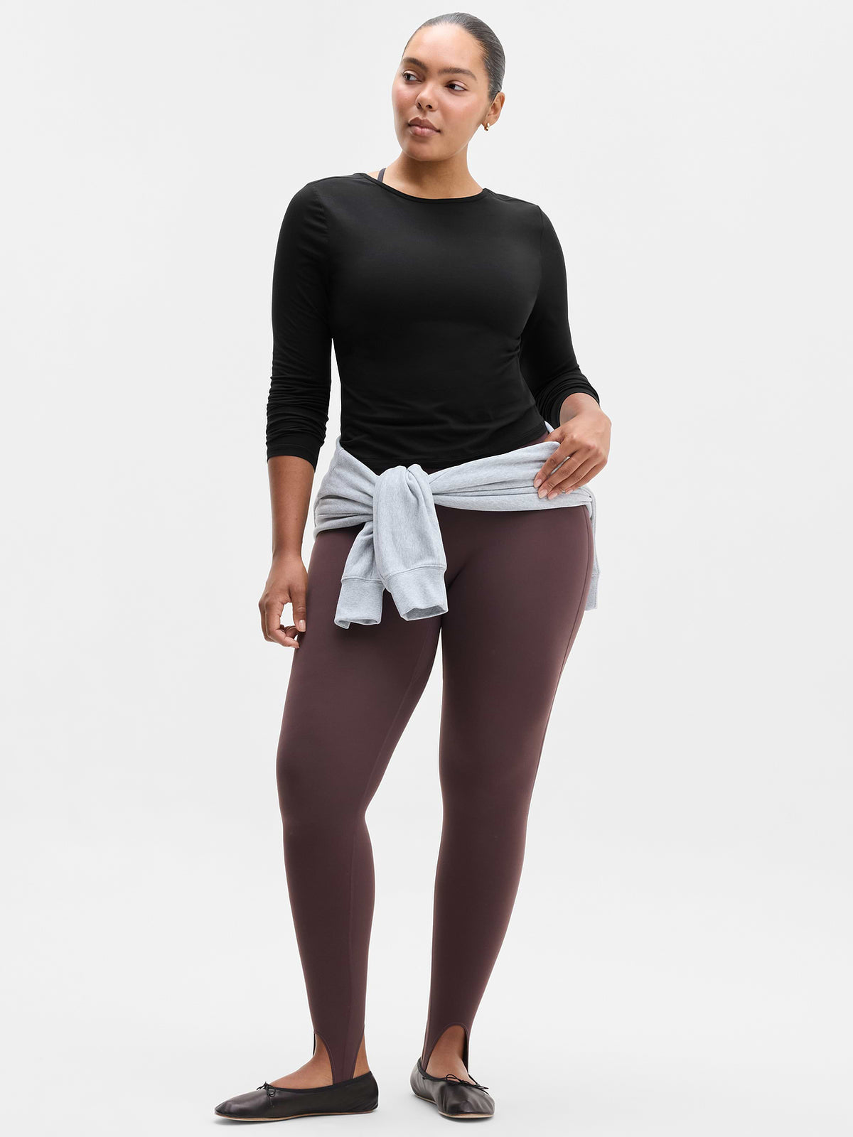 Foundation Scoop Back Top - Black