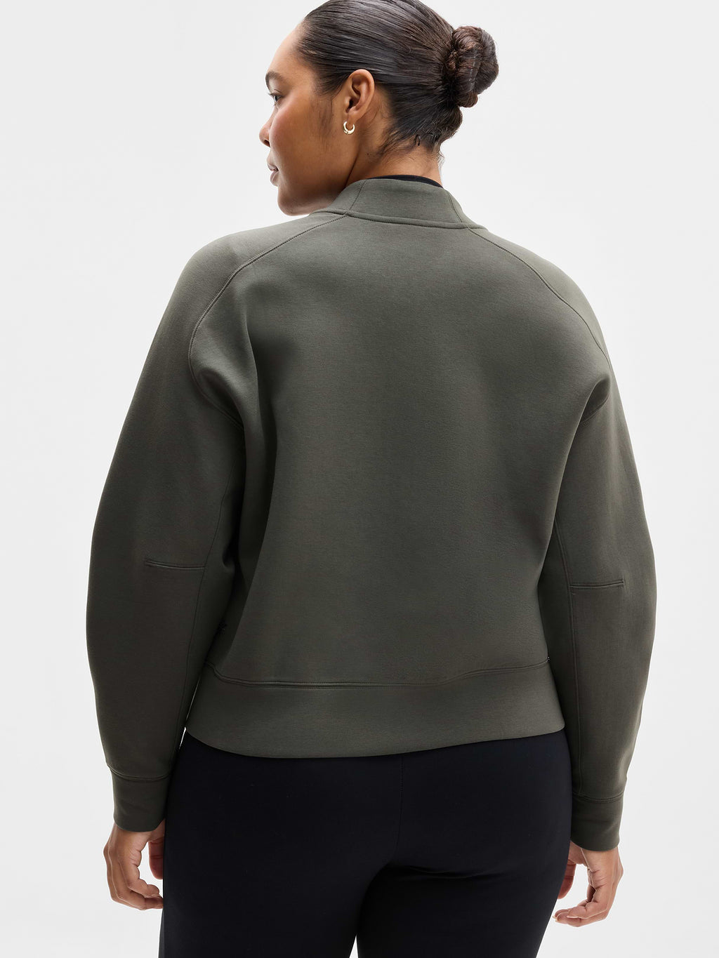 Form Knit Bomber Sweatshirt - Jungle
