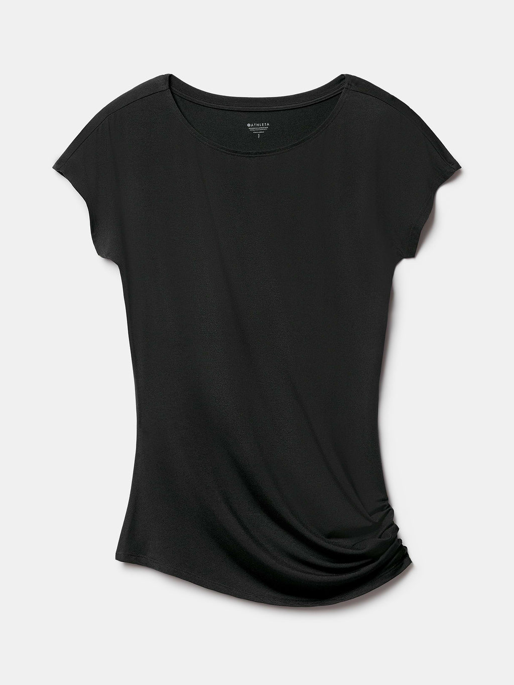 Dream Drape Asym Tee - Black