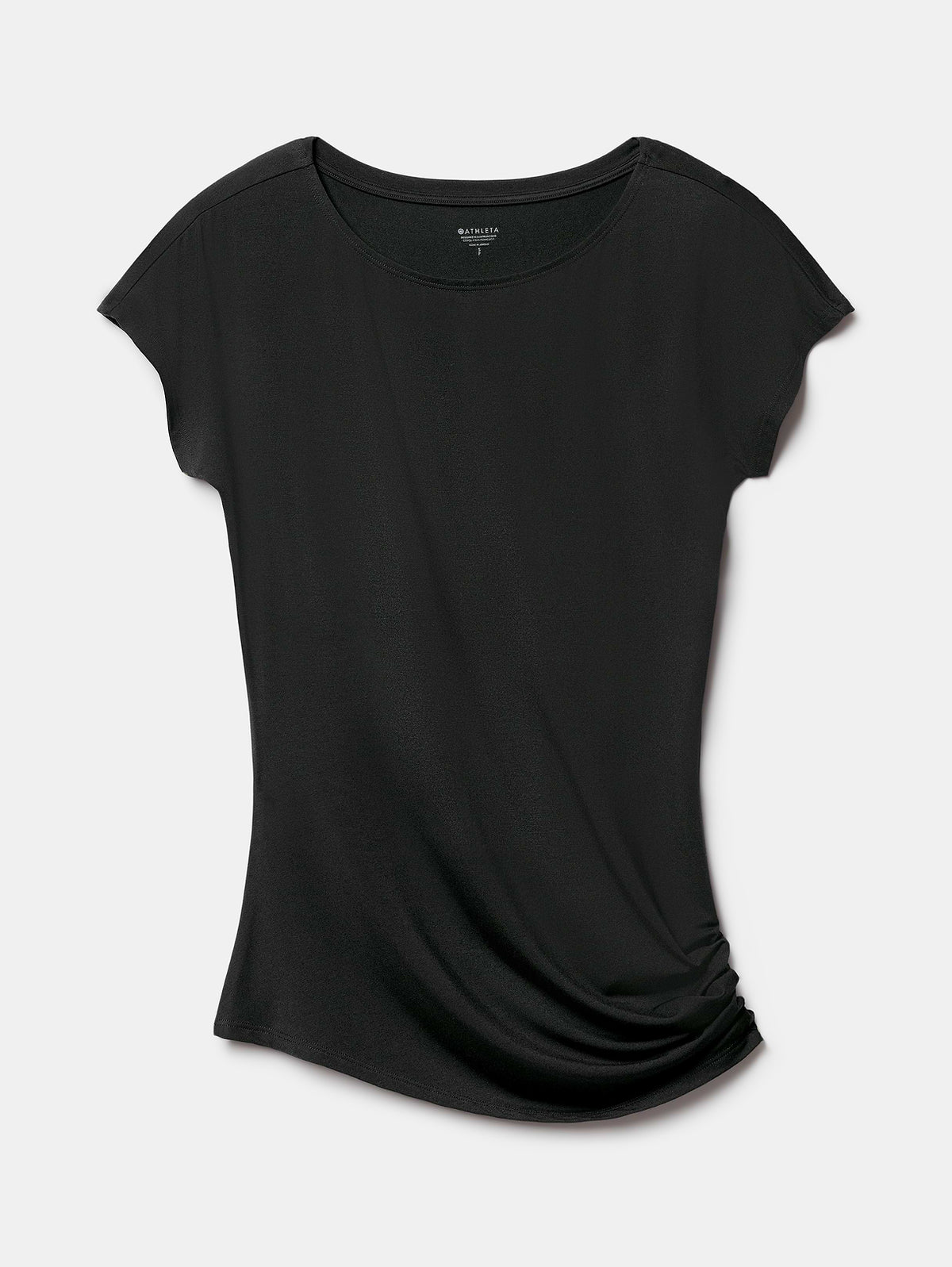 Dream Drape Asym Tee - Black