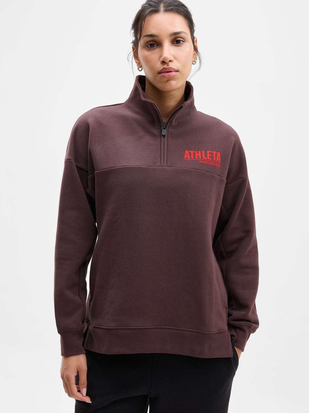 Forever Fleece 1/4 Zip Sweatshirt - Nocturnal Graphic