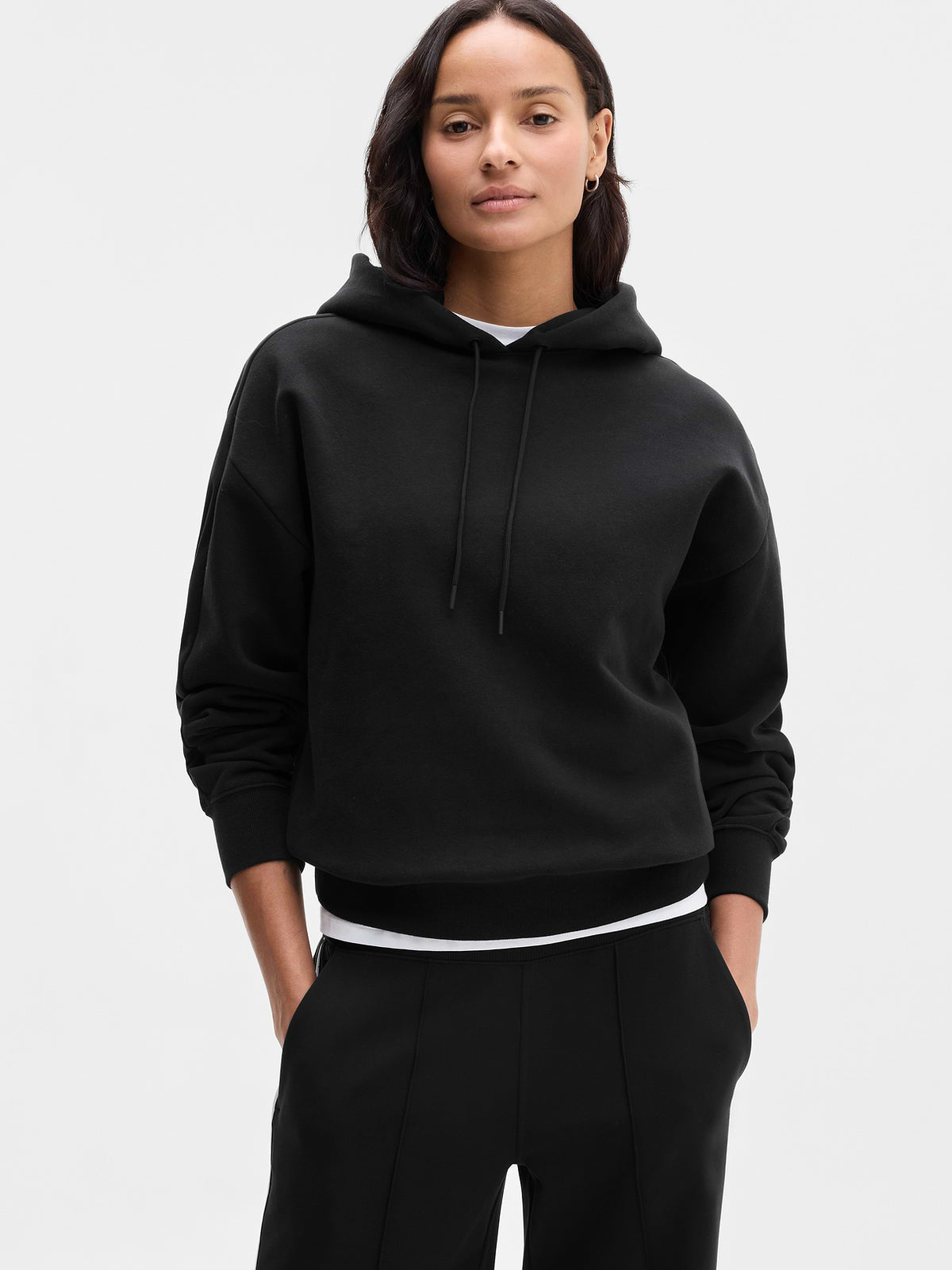 Forever Fleece Classic Crew Sweatshirt - Black
