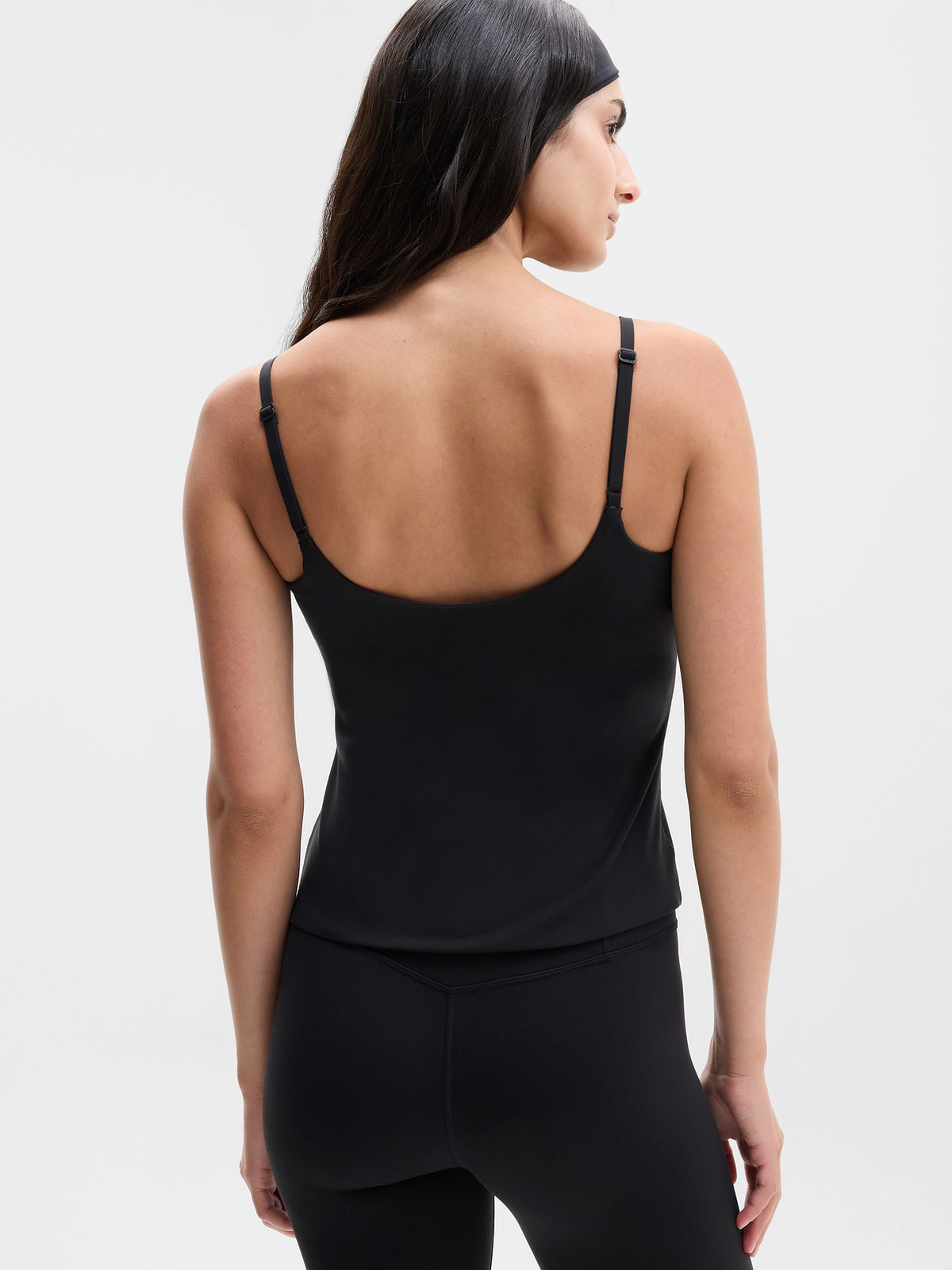 BodyMove Cami Built In Bra Tank - Black