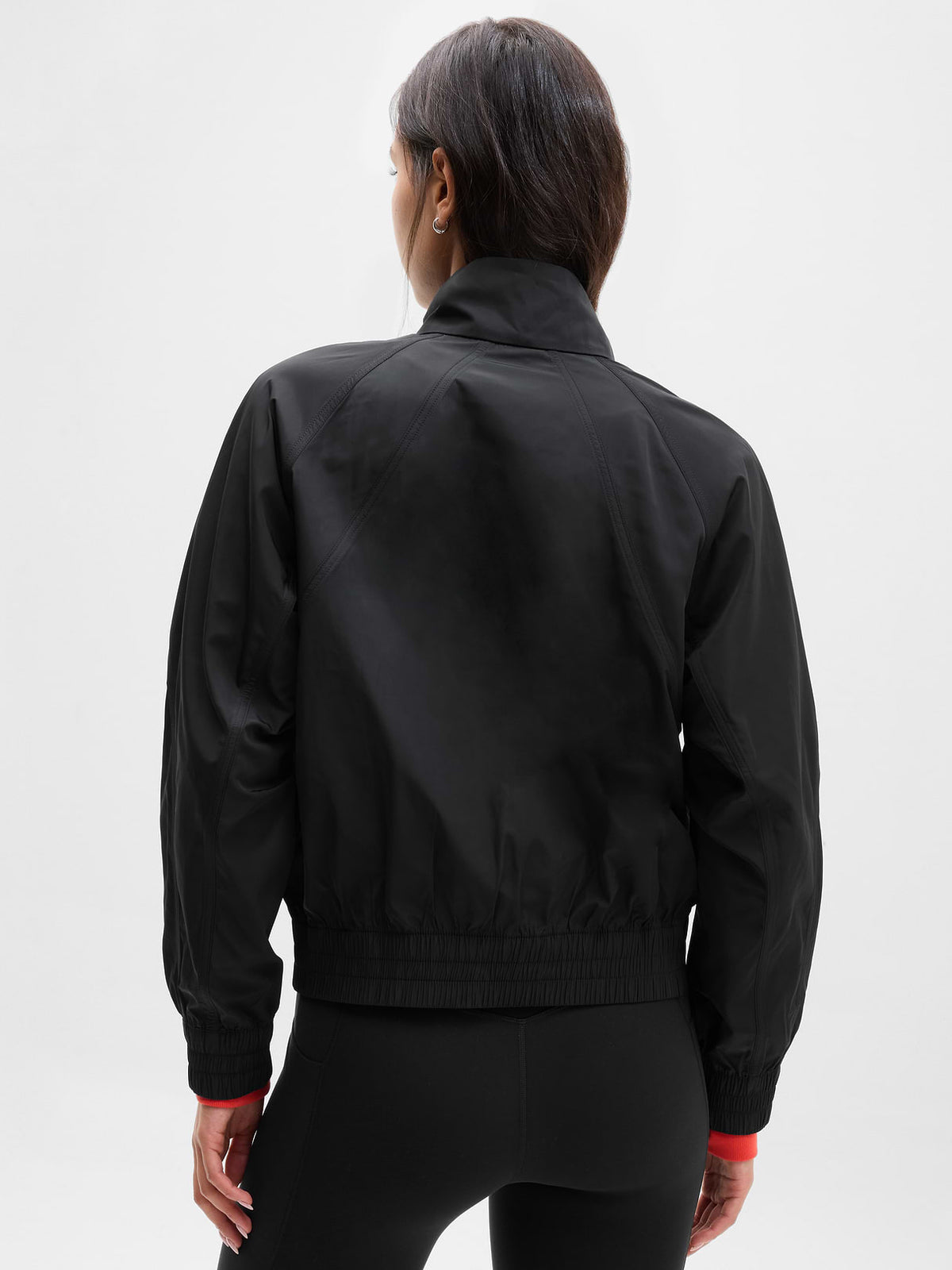 Half Zip Windbreaker - Black