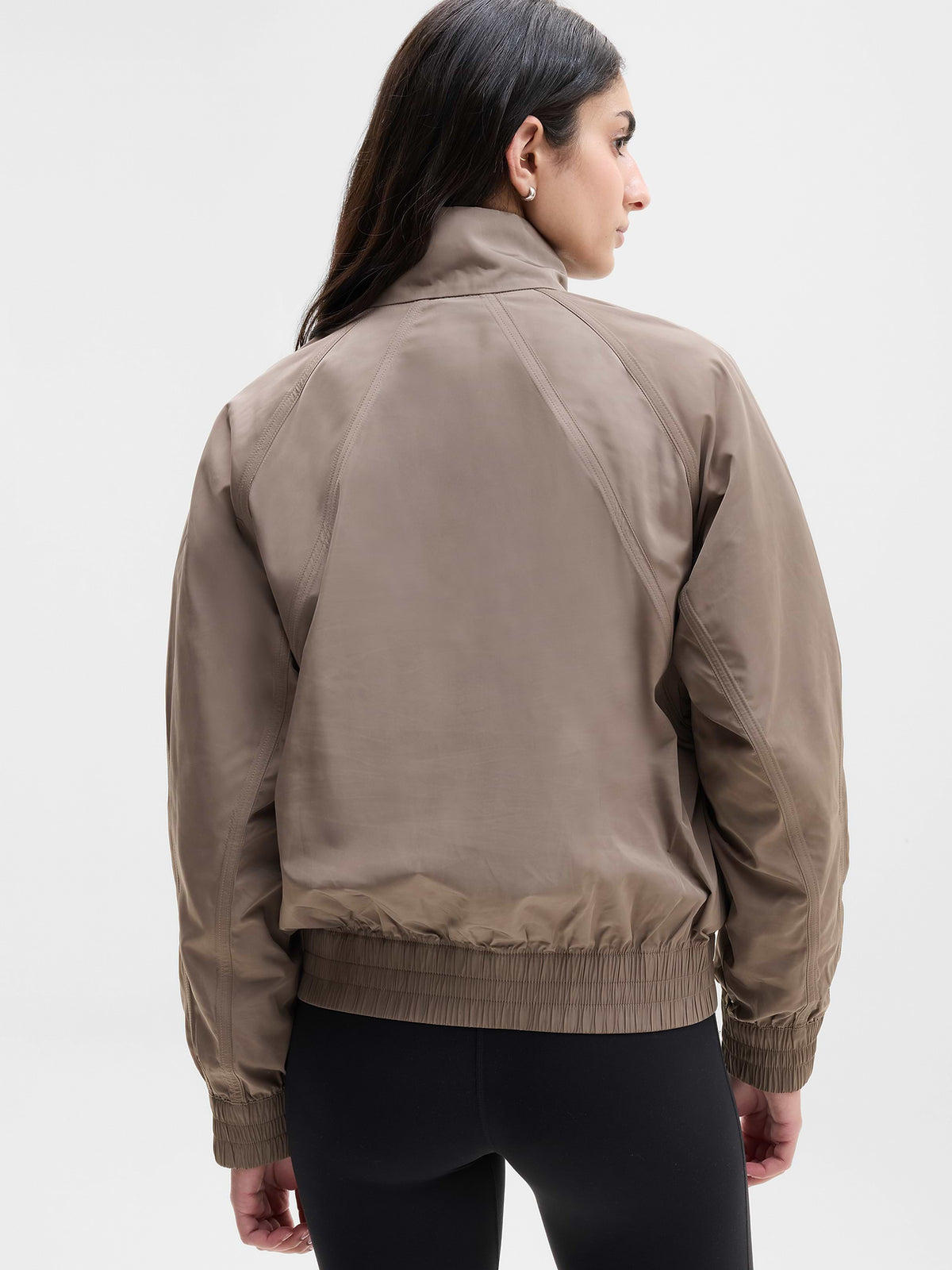 Half Zip Windbreaker - Umber