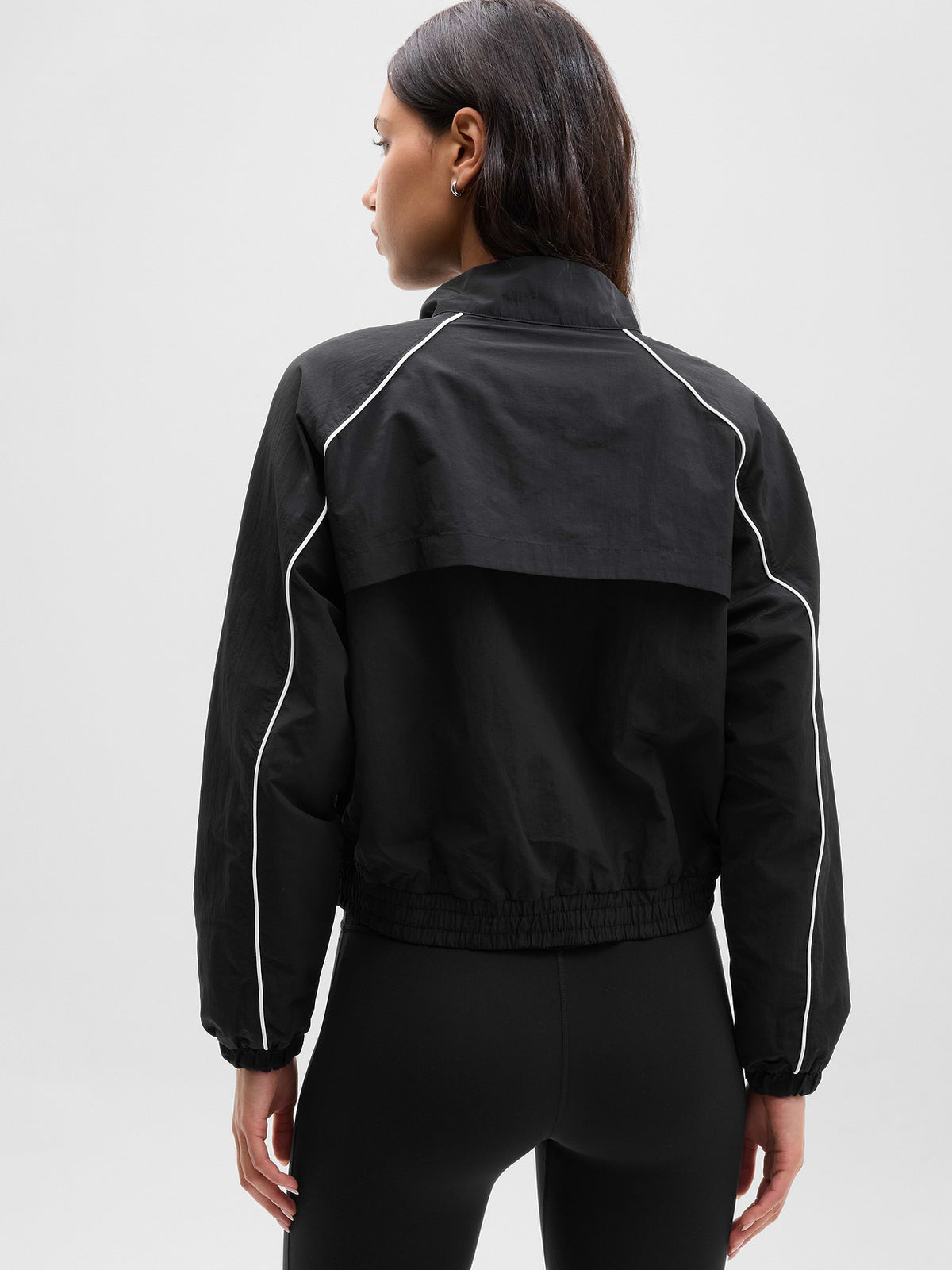 On The Move Track Jacket - Black/White