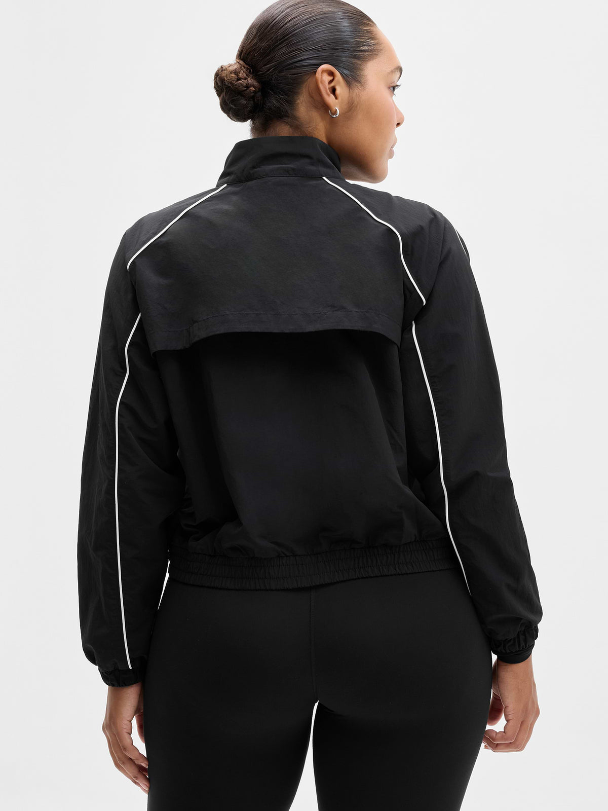 On The Move Track Jacket - Black/White