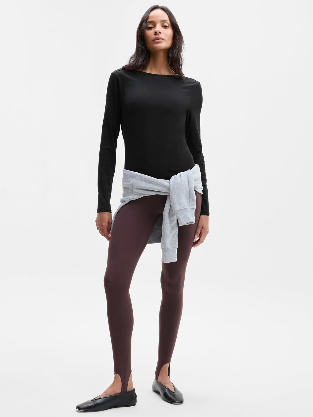 Foundation Scoop Back Top - Black
