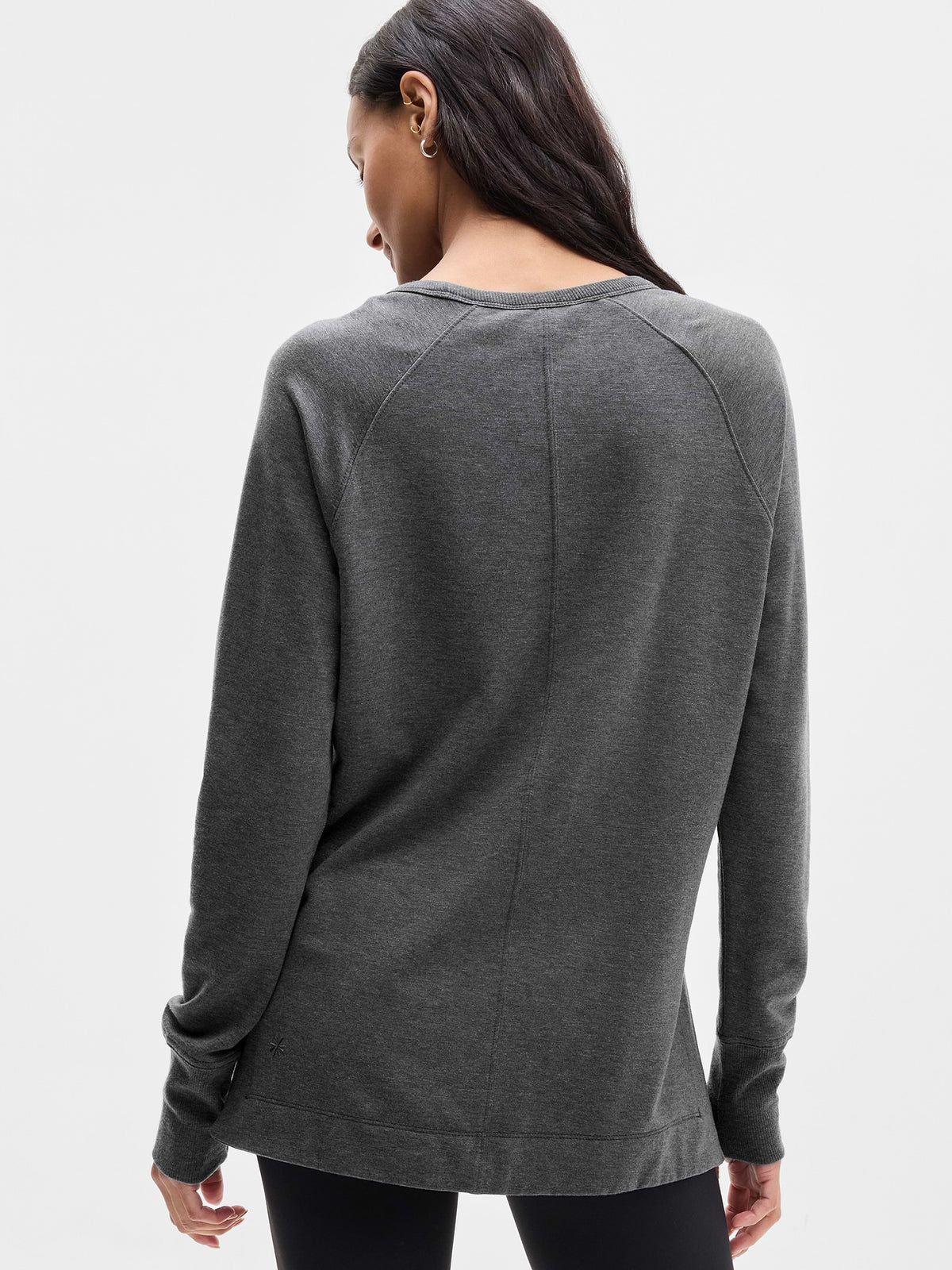 Coaster Luxe V-Neck Sweatshirt - Charcoal Grey Heather