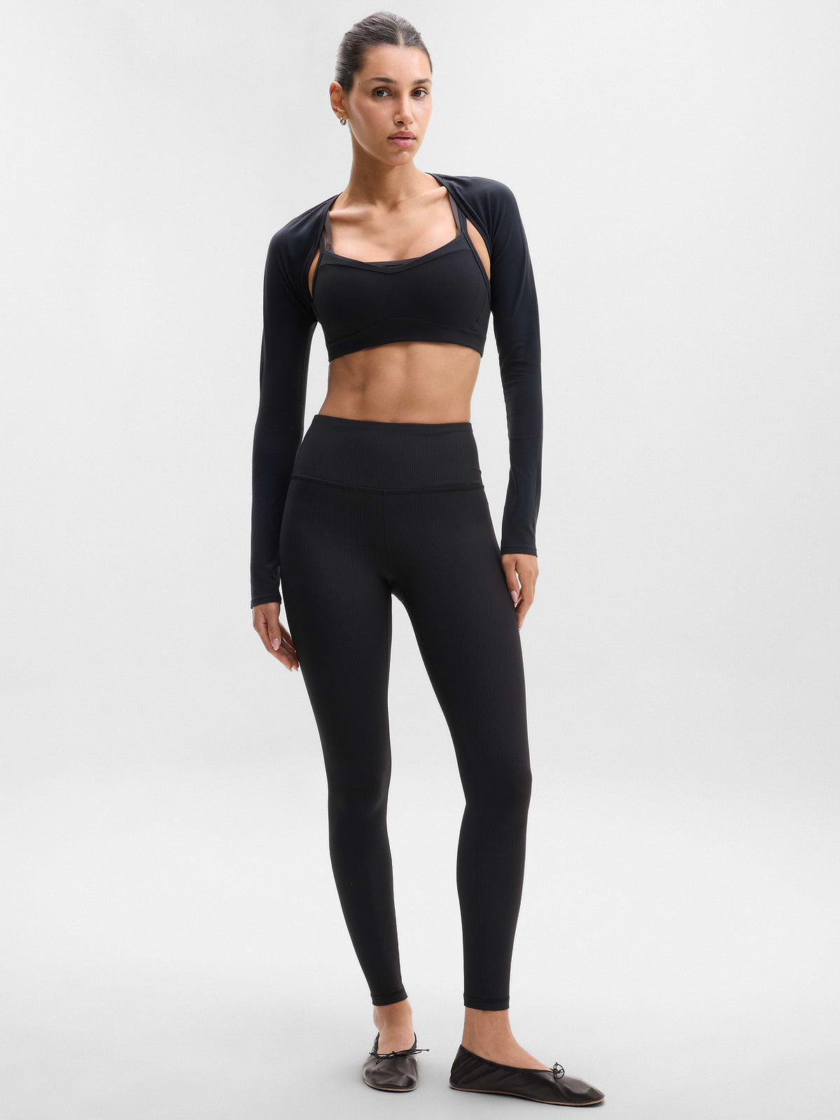 Elation Ultra High Rise Legging - Black Rib