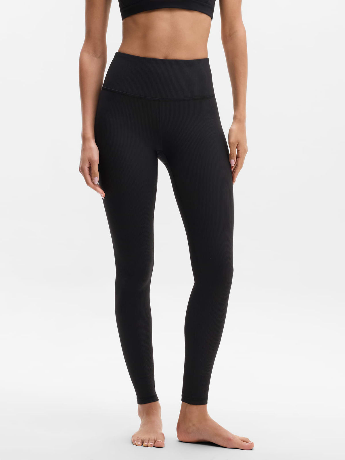 Elation Ultra High Rise Legging - Black Rib