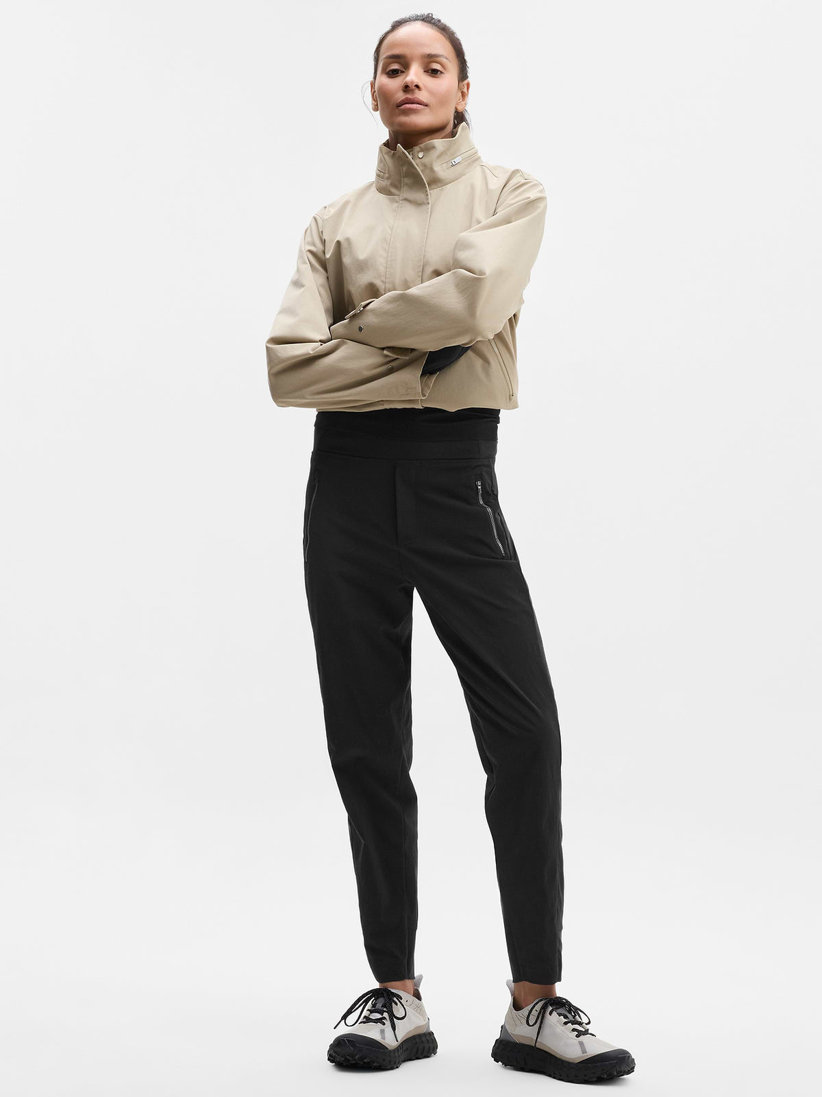 Trekkie North High Rise Jogger - Black