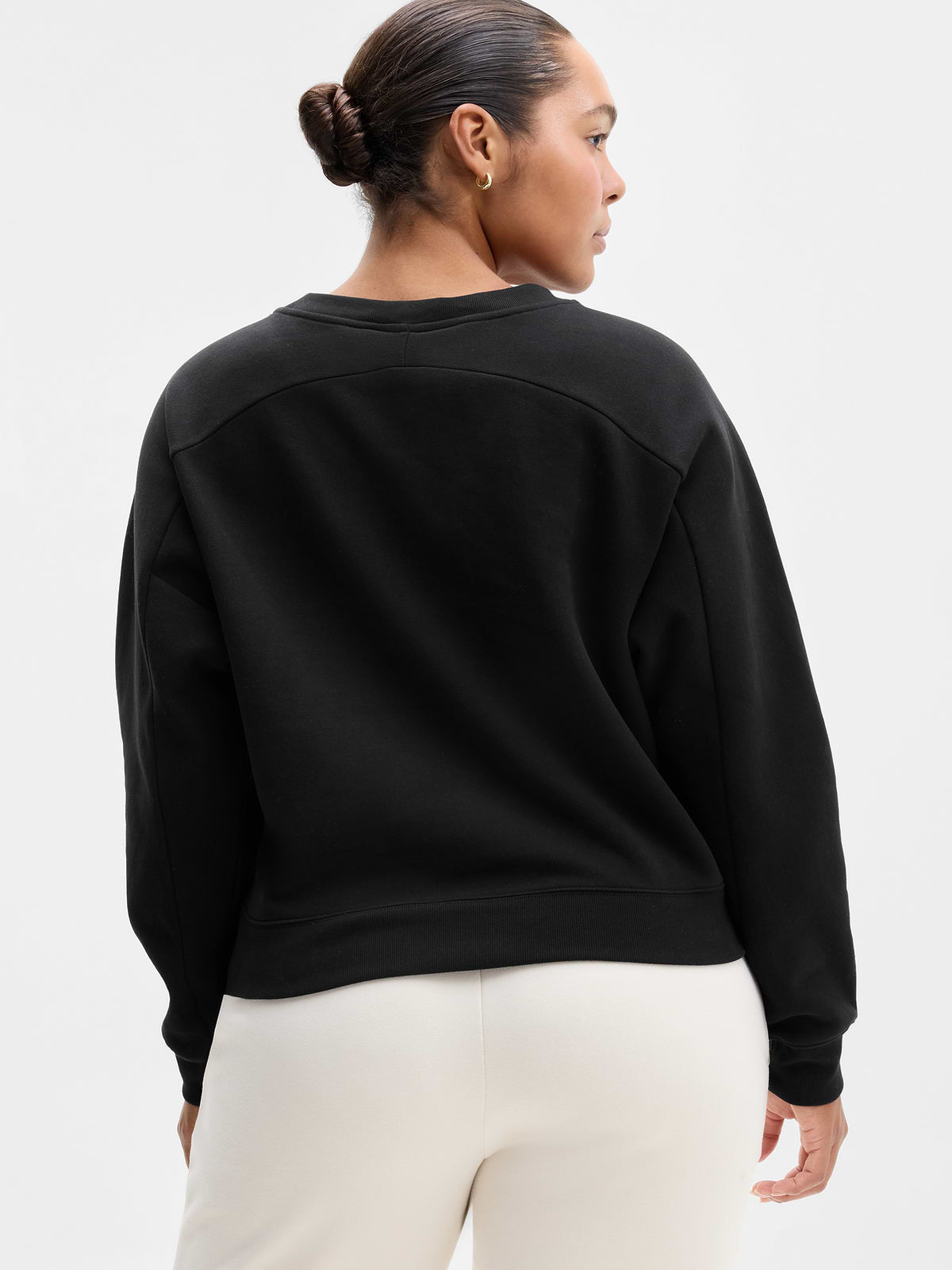 Forever Fleece Classic Crew Sweatshirt - Black